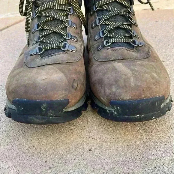 Timberland Men's Mt. Maddsen Mid Waterproof Hiking Boots Brown Lace Up Sz 14 - Picture 4 of 11